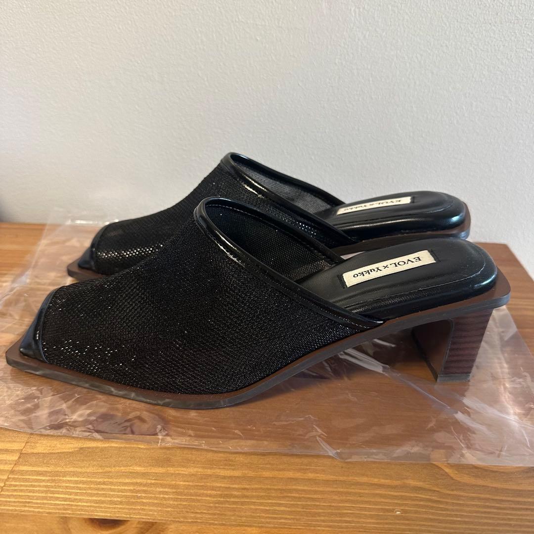 EVOL×Yukko コラボチュールサンダル ブラック Lサイズ - メルカリ