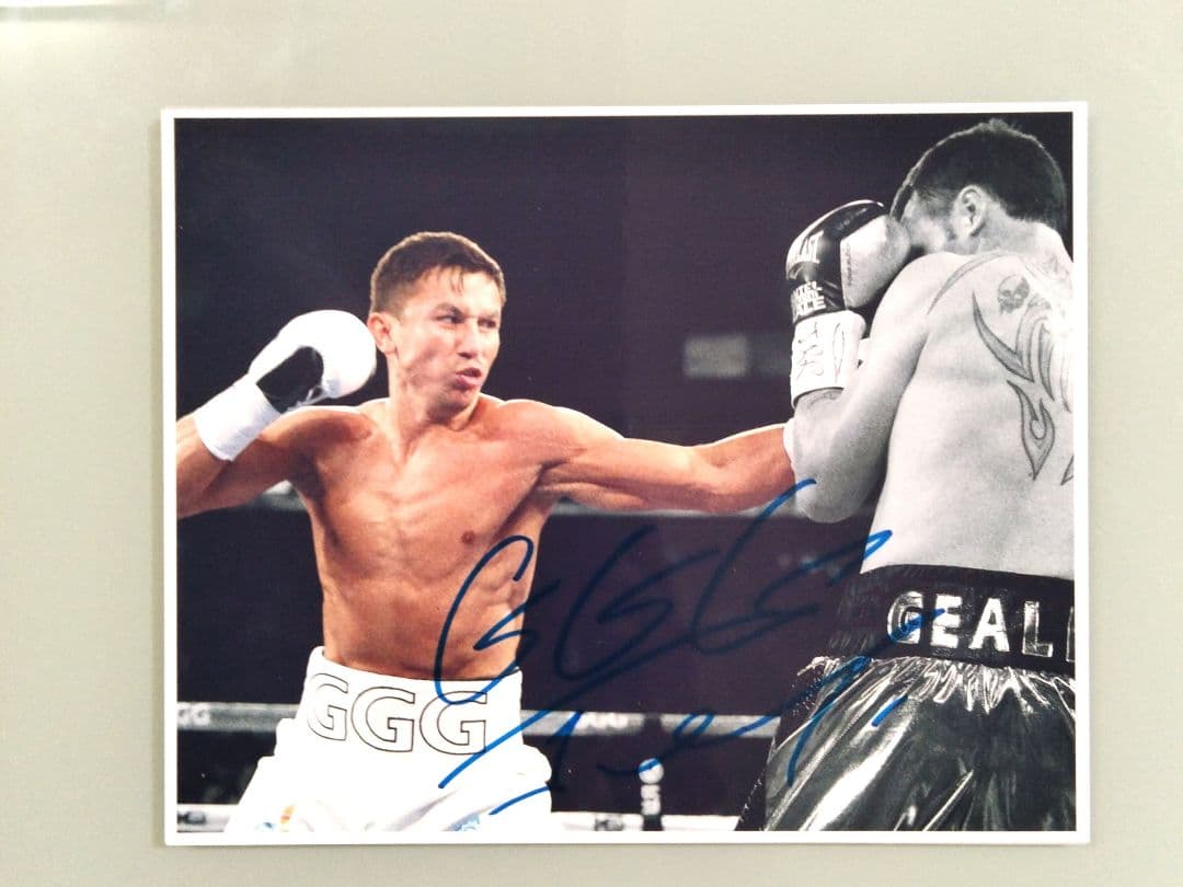 ゲンナジー・ゴロフキン直筆サイン入り特大写真…オリンピック