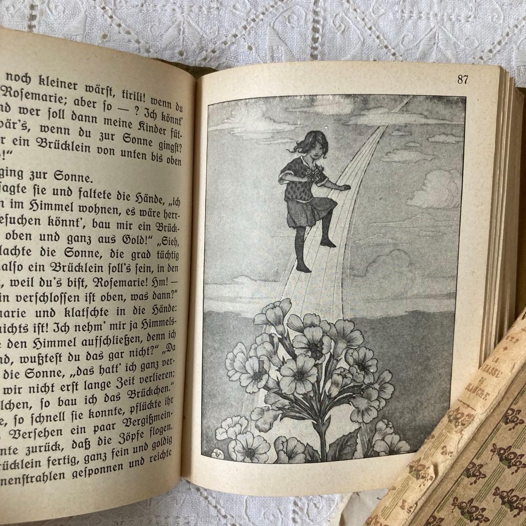 L850洋書1925年発行ドイツのアンティーク古書 花のおとぎ話