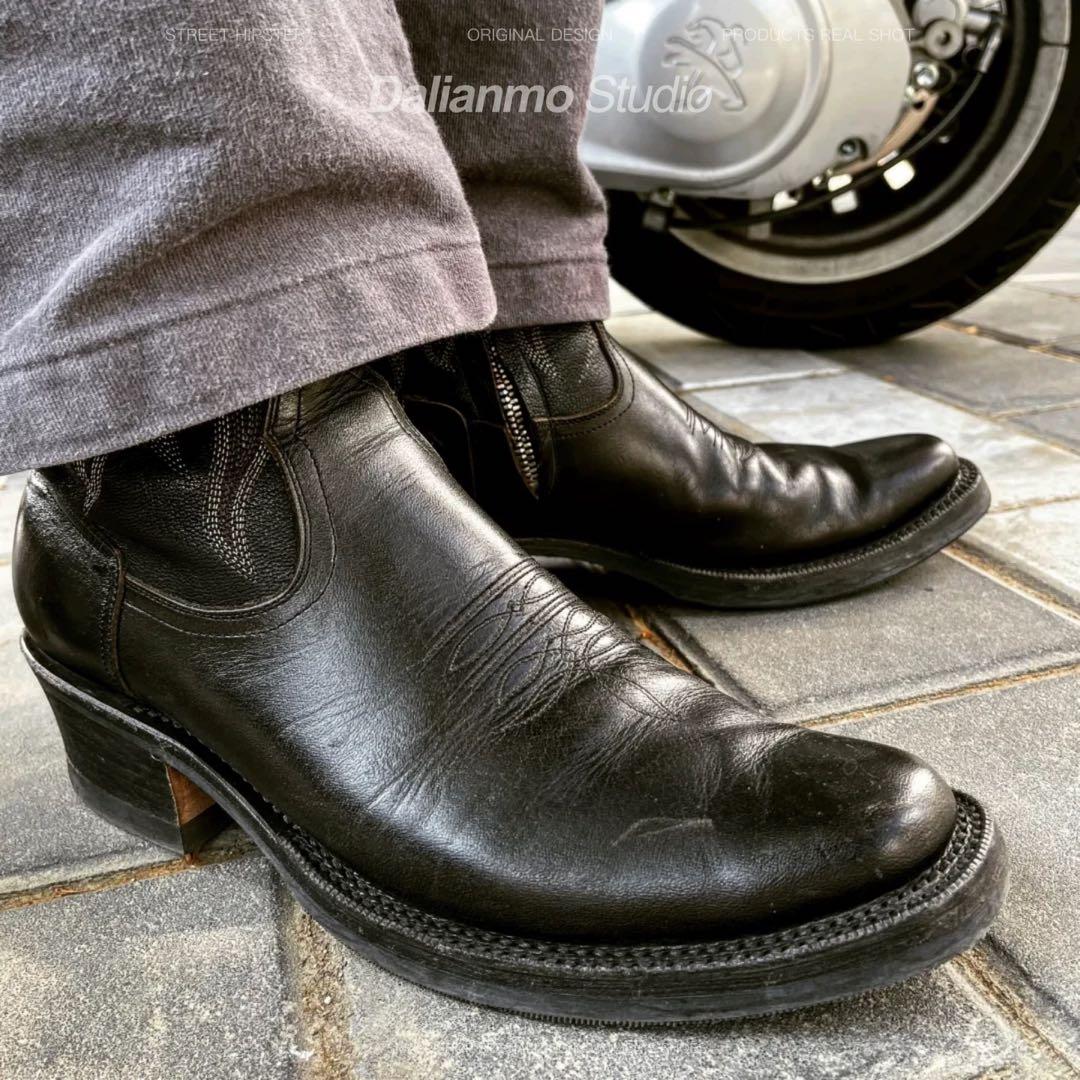 Vintage Ashen Flame Zip-up Heel Boot ブーツ - メルカリ