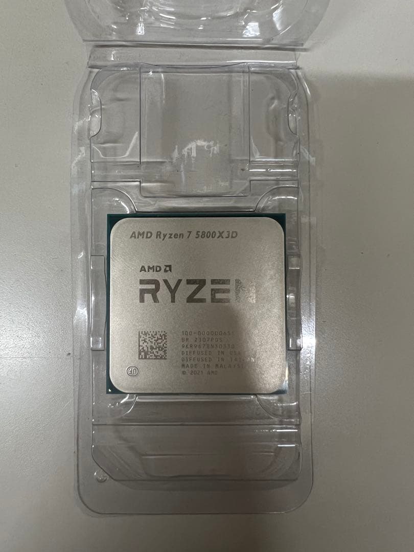 CPU Ryzen7 5800x3d CPU〕AMD Ryzen 7 5800X3D W/O Cooler （Zen3） 100-100000651WOF [AMD