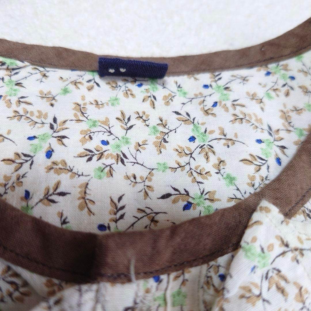 未使用品 45R ツタフラワープリントのフリルブラウス 45rpm - メルカリ