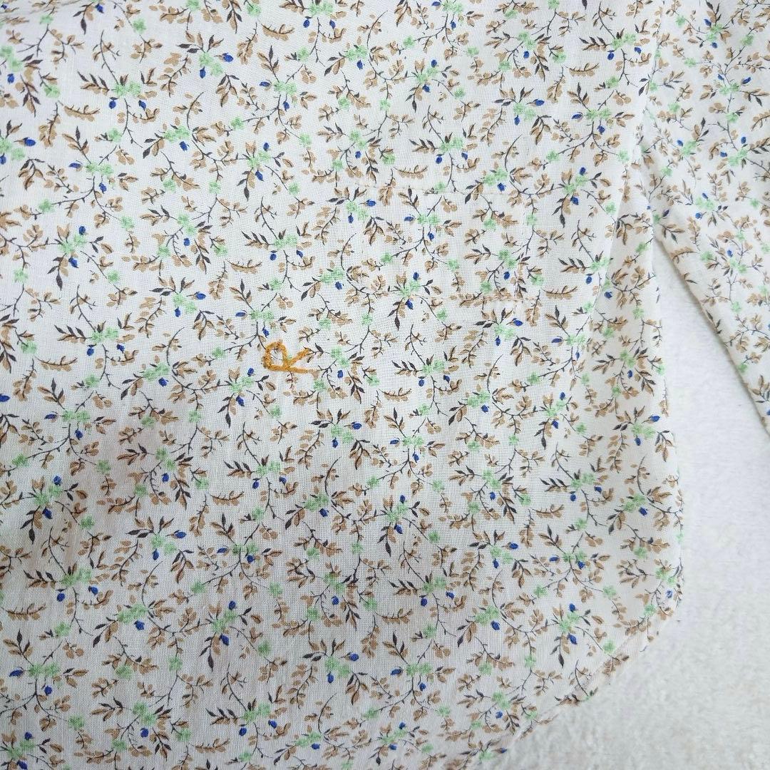 未使用品 45R ツタフラワープリントのフリルブラウス 45rpm - メルカリ