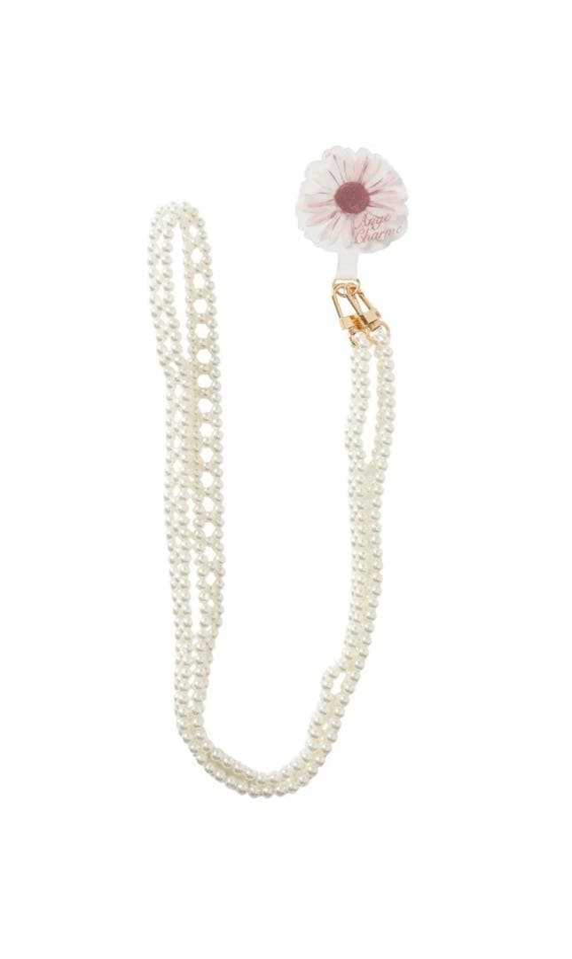 Ange Charme アンジュシャルム 辻希美 パールチェーンスマホショルダー