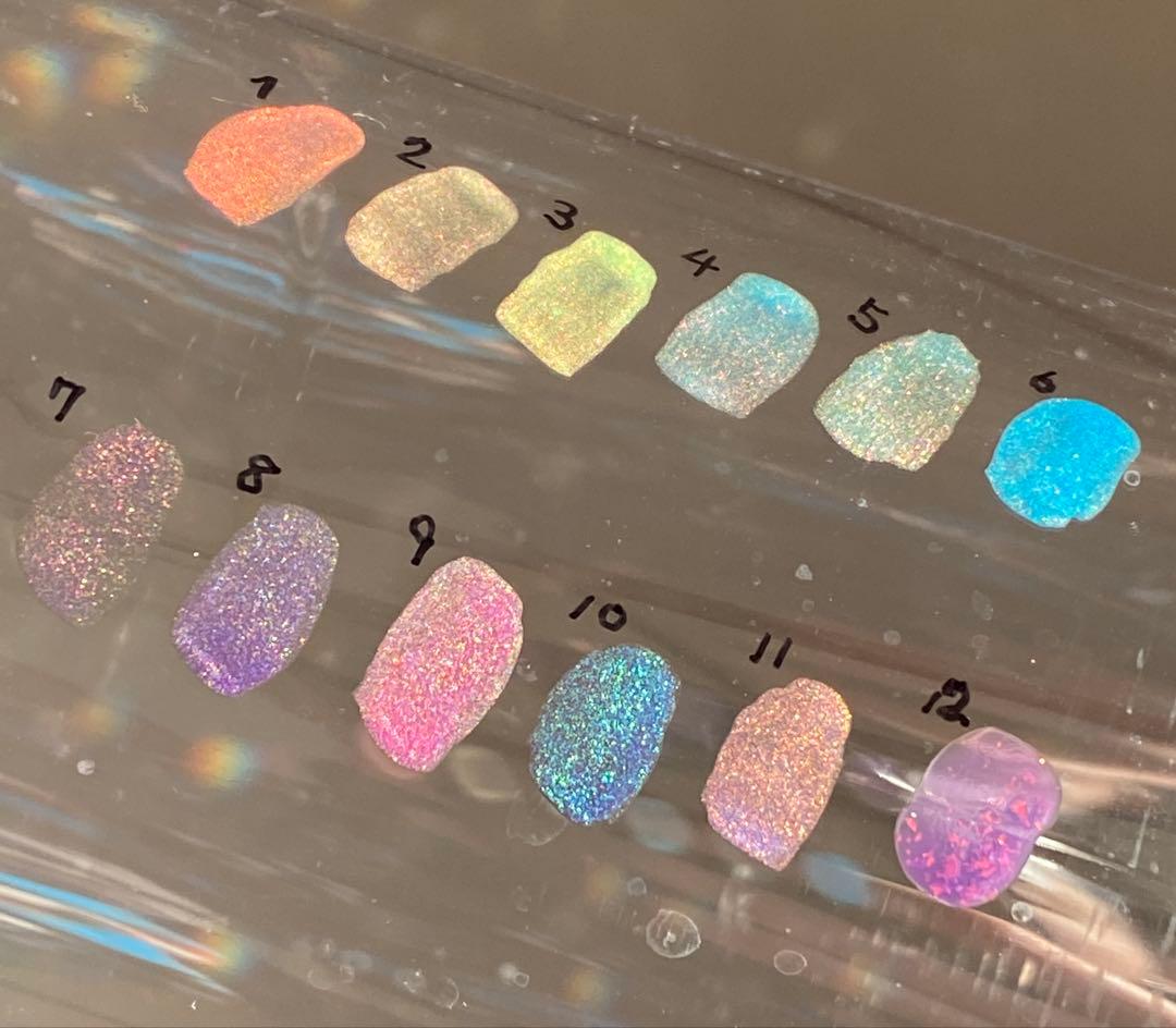 値下げ中】ネイルポリッシュ12本セット 偏光カラー 海外ネイル まとめ