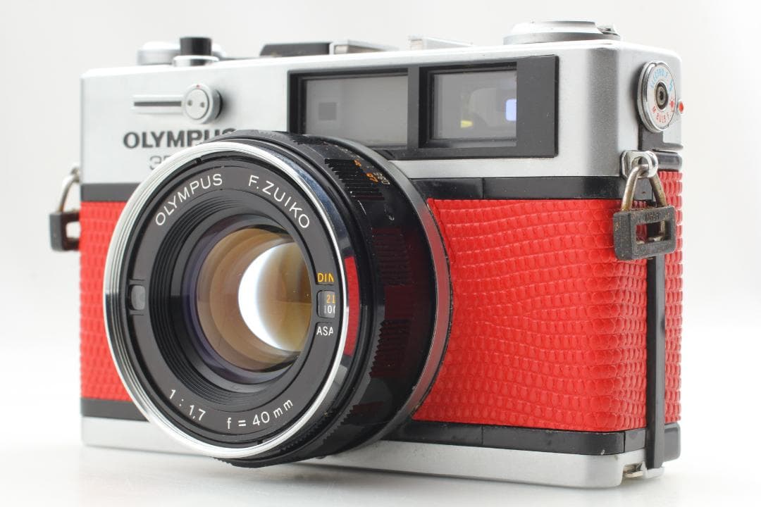【整備済　美品】レッド オリンパス 35 DC レンジファインダー #1299 オリンパス Olympus 35 SP 35mm レンジファインダーフィルムカメラ / G