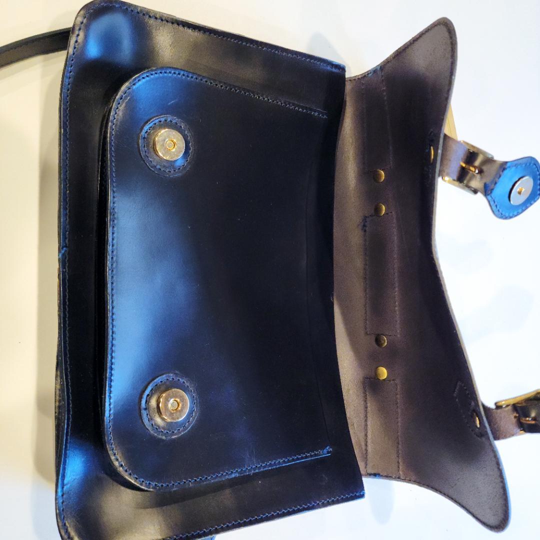 値下げ】GLENROYAL ネイビー 13インチサイズ、サッチェルバッグ - メルカリ