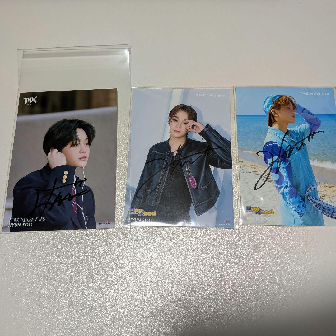 TNX ヒョンス サイン入りブロマイド - メルカリ