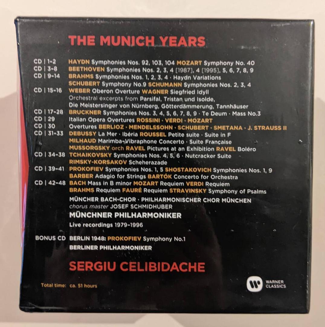 新品・未開封 セルジウ・チェリビダッケ／ザ・ミュンヘン・イヤーズ