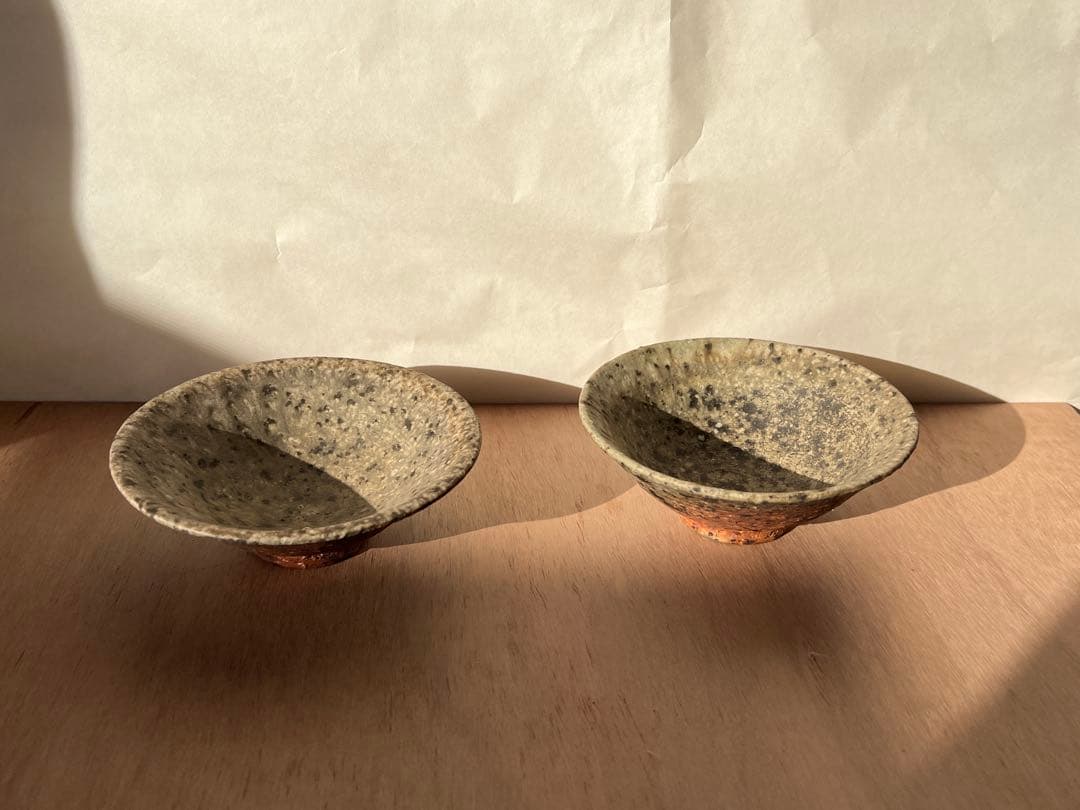 竹下鹿丸 焼き締め 小鉢2個セット 竹下鹿丸 焼き締め 小鉢2