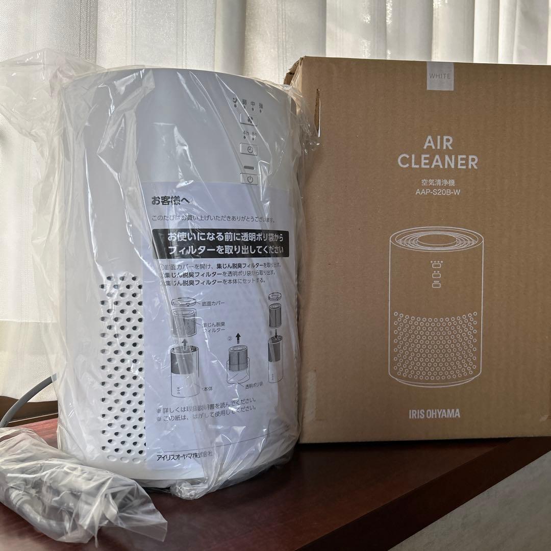 IRIS OHYAMA 空気清浄機 AAP-S20B-W Amazon.co.jp: アイリスオーヤマ 空気清浄機 10畳 小型 消臭 除菌 脱臭