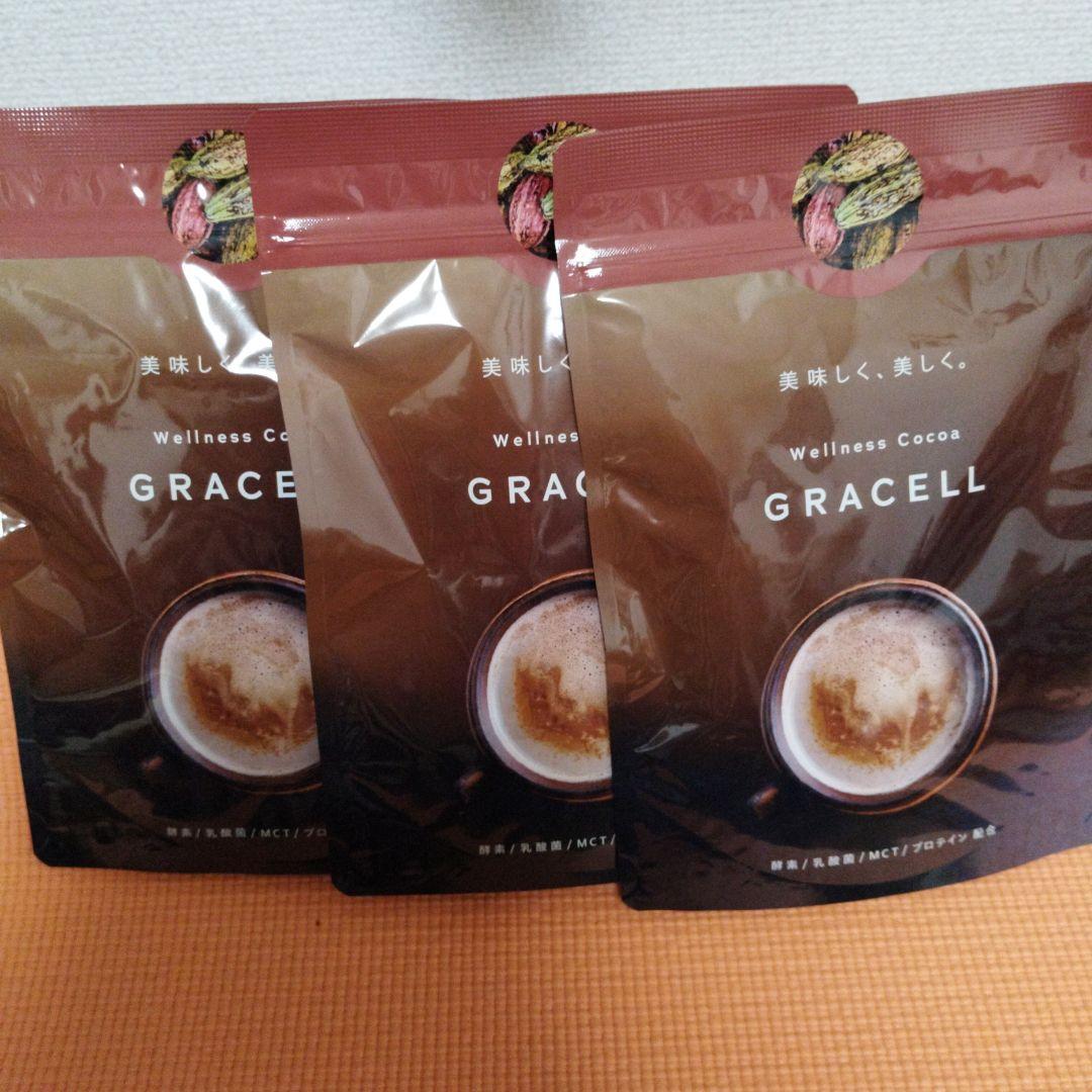☆新品・未開封☆GRACELL ウェルネスココア 3袋セット　正規品 新品未開封】GRACELL グレイセル ウェルネスココア 100g 3袋セット