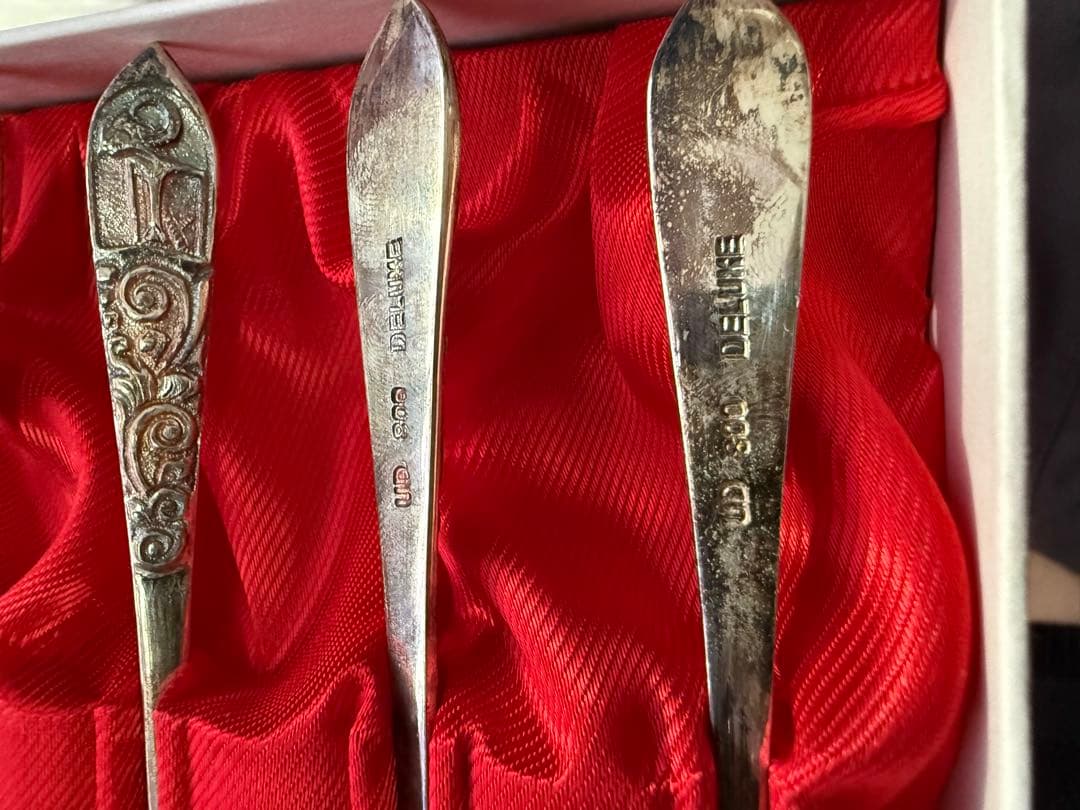 中古】銀 食器 カトラリー UD 800 DELUXE スプーン フォーク