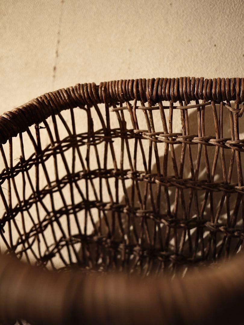 古道具 籠 民藝 ブロカント 襤褸 ヴィンテージ french 古道具坂田