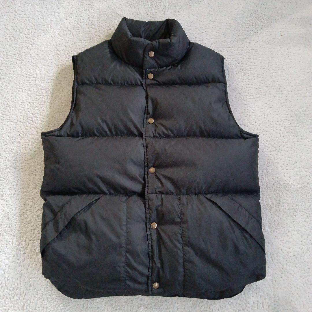 80s 90s エルエルビーン ダウンベスト パッカブル ブラック ジャケット