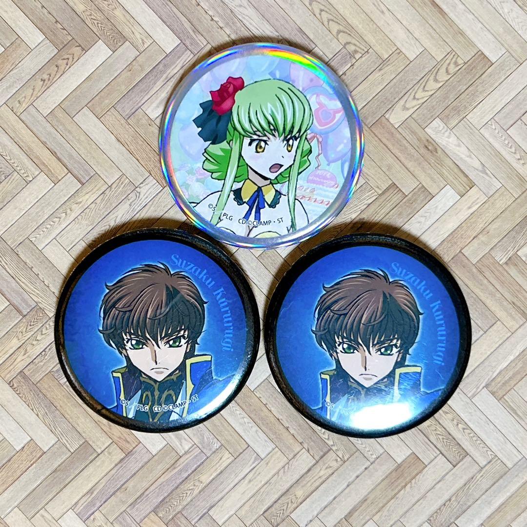 コードギアス 反逆のルルーシュ ホロリング 缶バッジ C.C. 枢木スザク