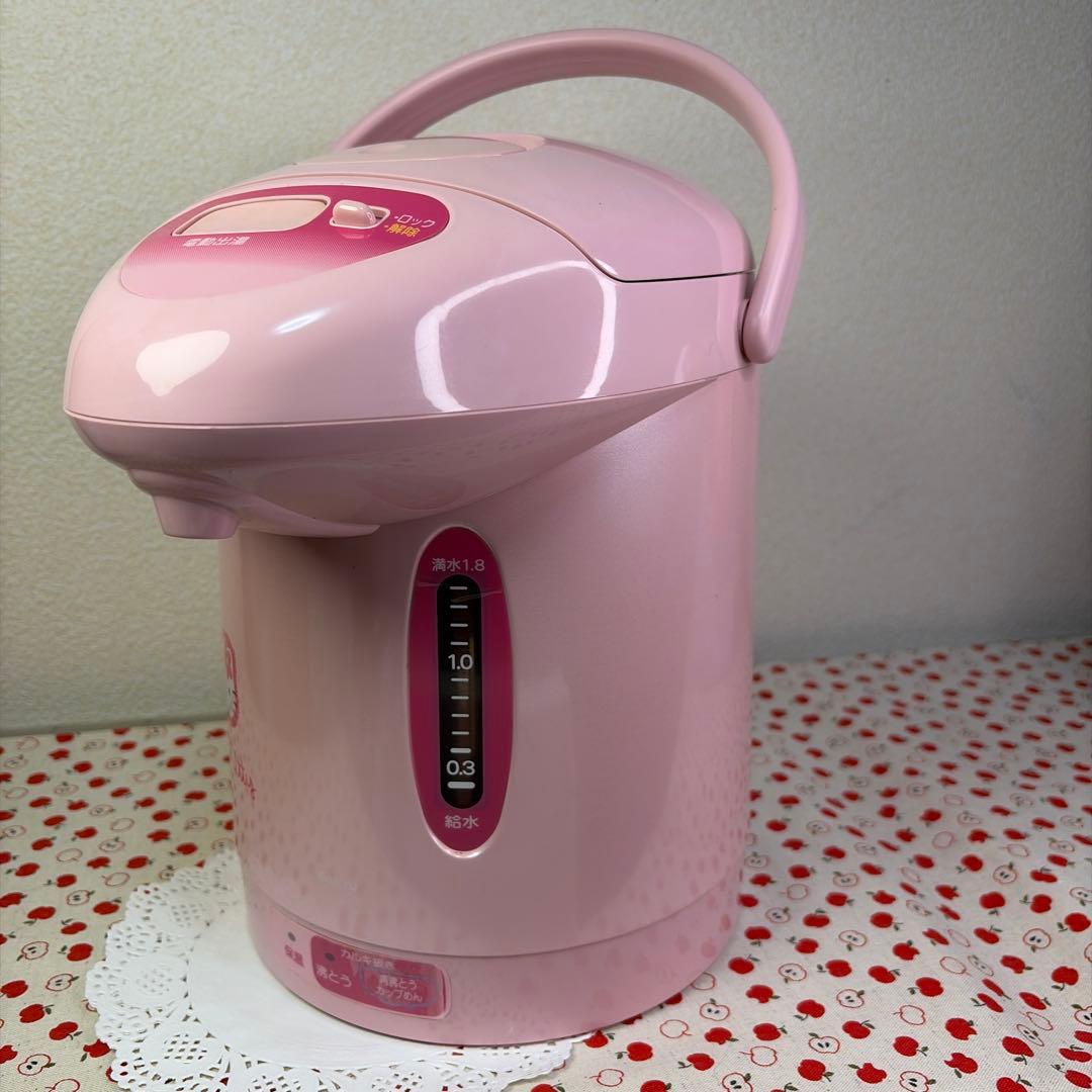 希少・動作確認済】1997年ハローキティ 電気ポット レトロ