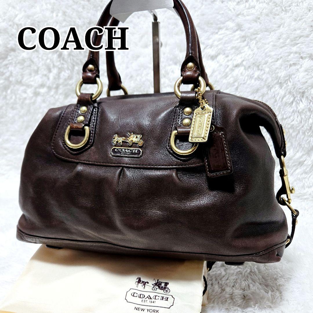 COACH マディソン サブリナ 12937 2WAY レザー バッグ COACH/コーチ マディソンレザーサブリナ 2wayバッグ12937中古