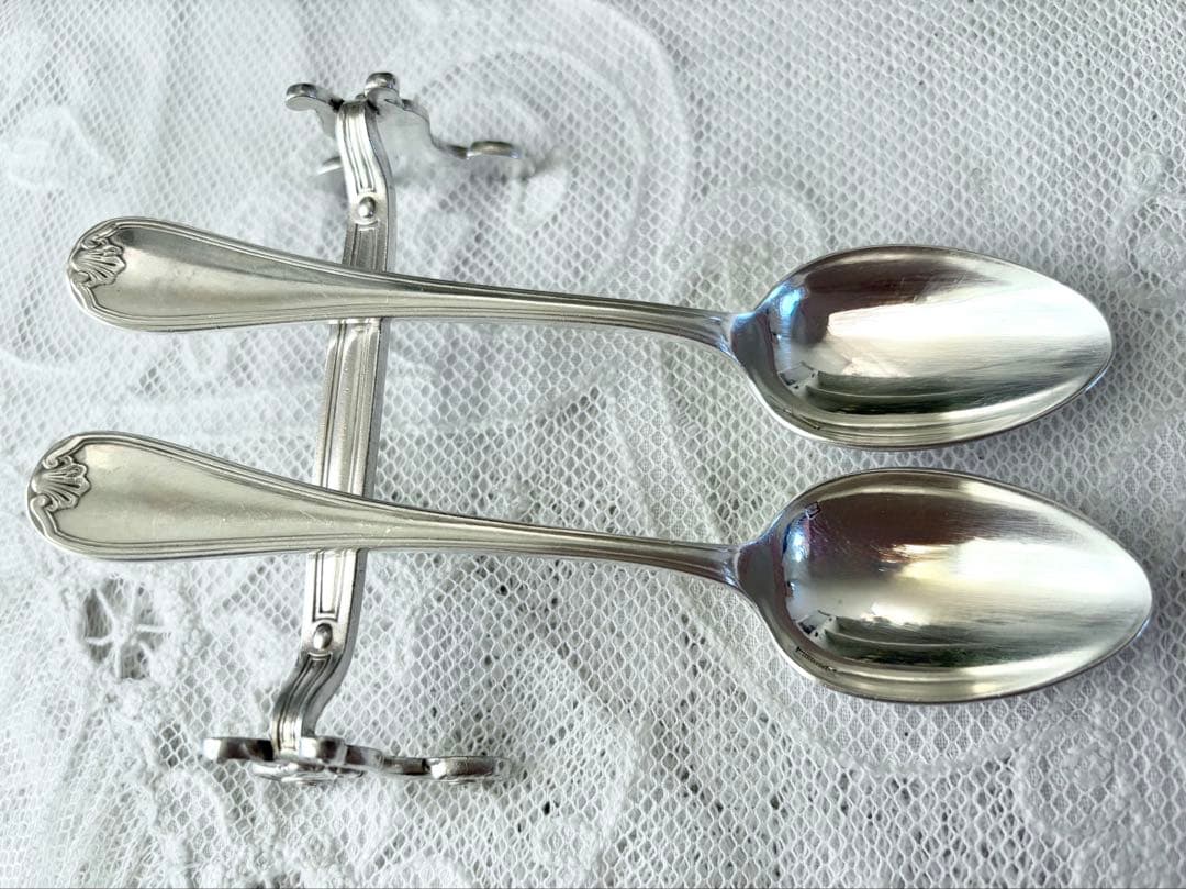 クリストフル コーヒスプーン シルバー 2本 ヴァンドーム