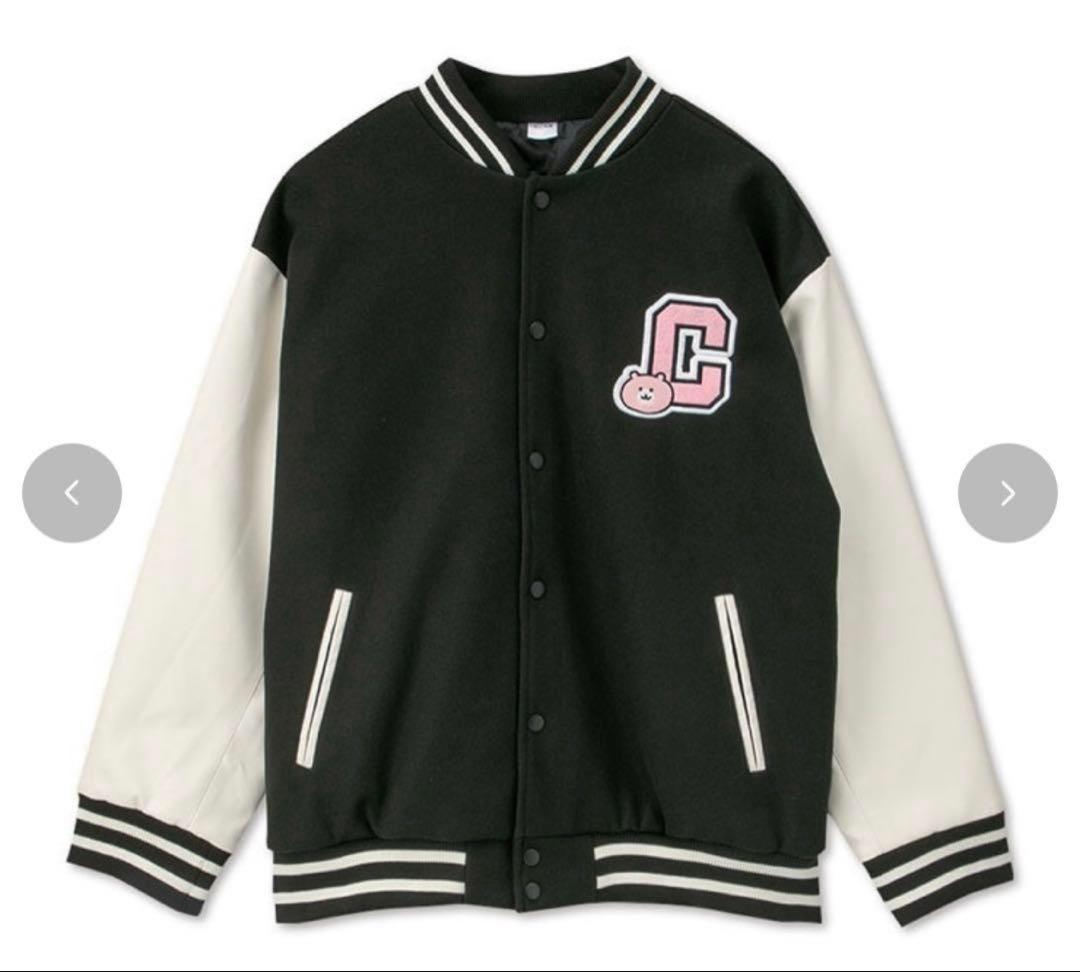 匿名配送 ちいかわ アベイル M メンズ スタジャン サガラ刺繍 ピンク