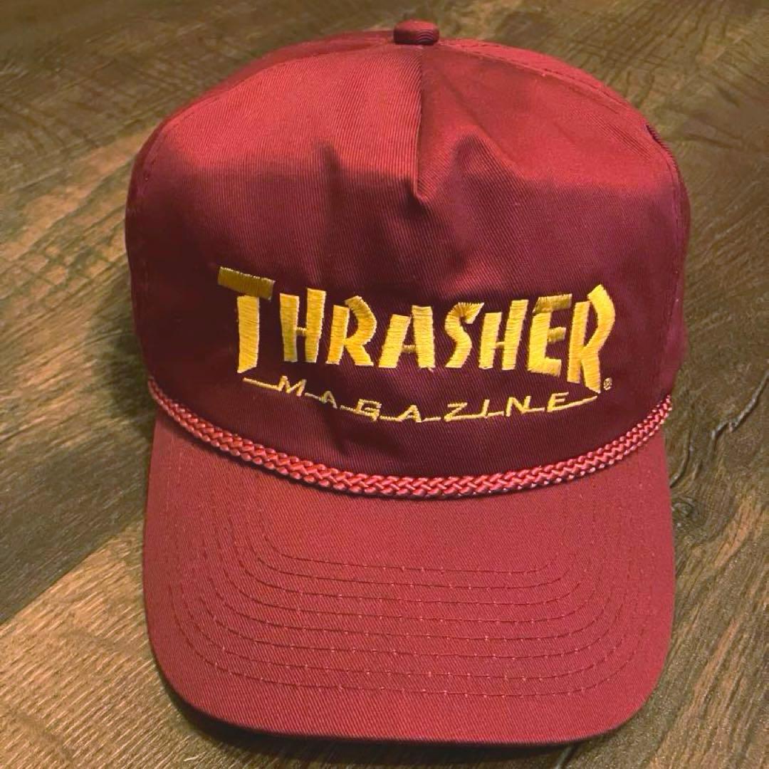 当時物 90s スラッシャー thrasher cap 紐付き キャップ old - メルカリ