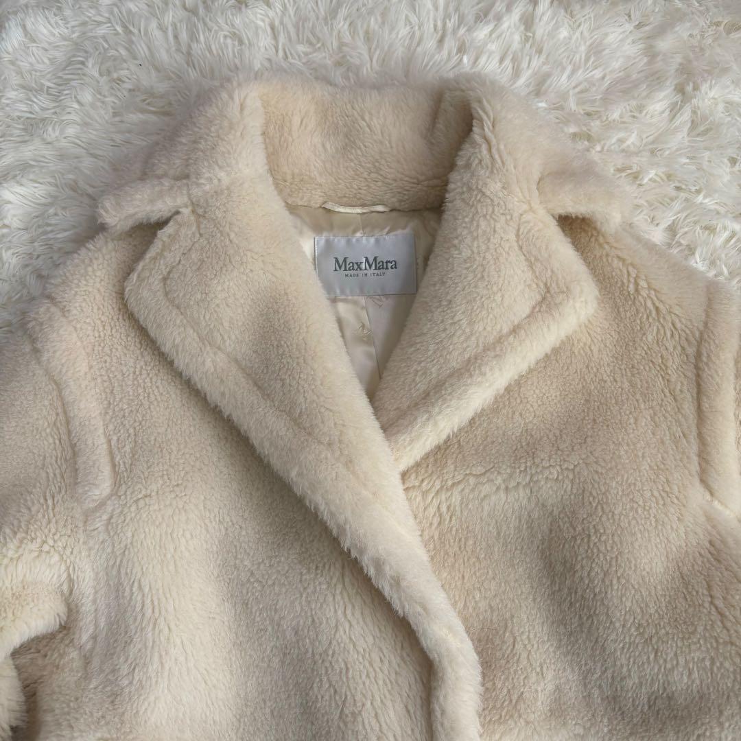 未使用 マックスマーラ テディベアコート S ホワイト 定価60万円 国内