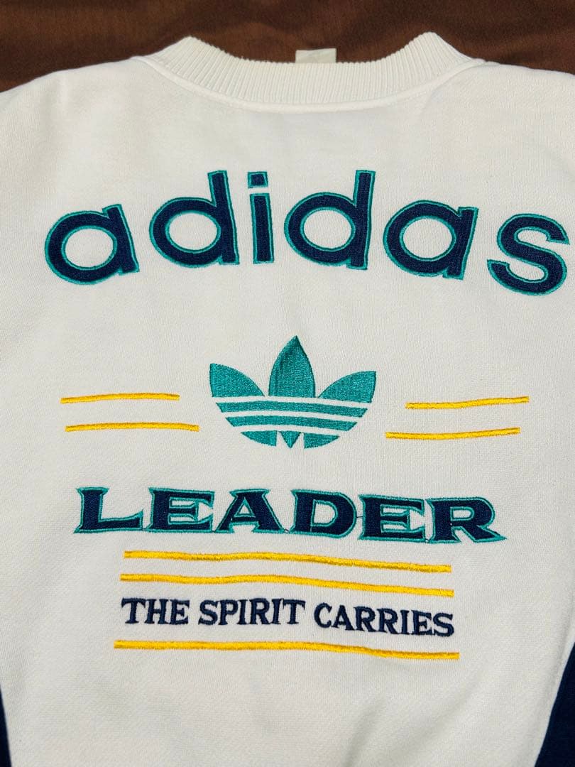 90s adidas アディダス スウェットスタジャン \"LEADER\" 中綿