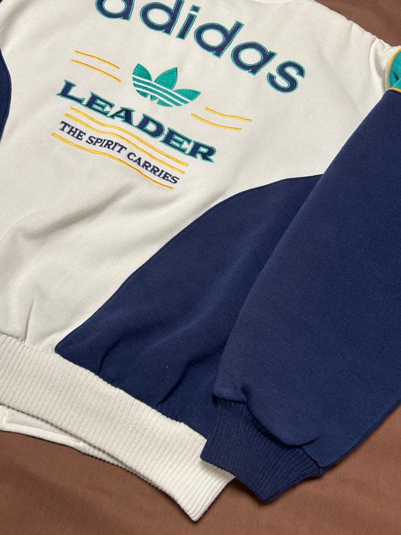 90s adidas アディダス スウェットスタジャン \"LEADER\" 中綿