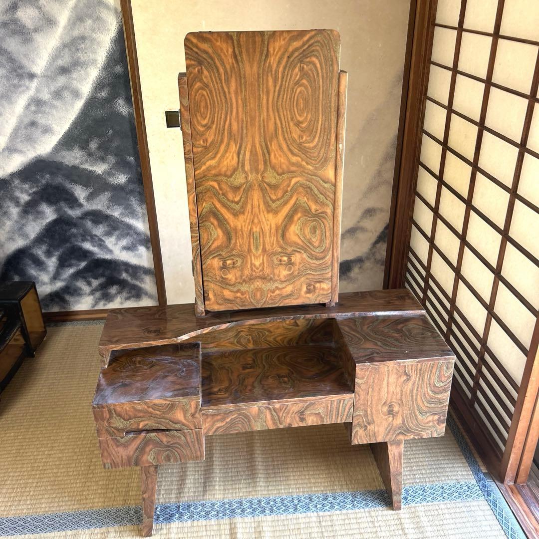 三面鏡 昭和レトロ 鏡台 姿見 ドレッサー - メルカリ