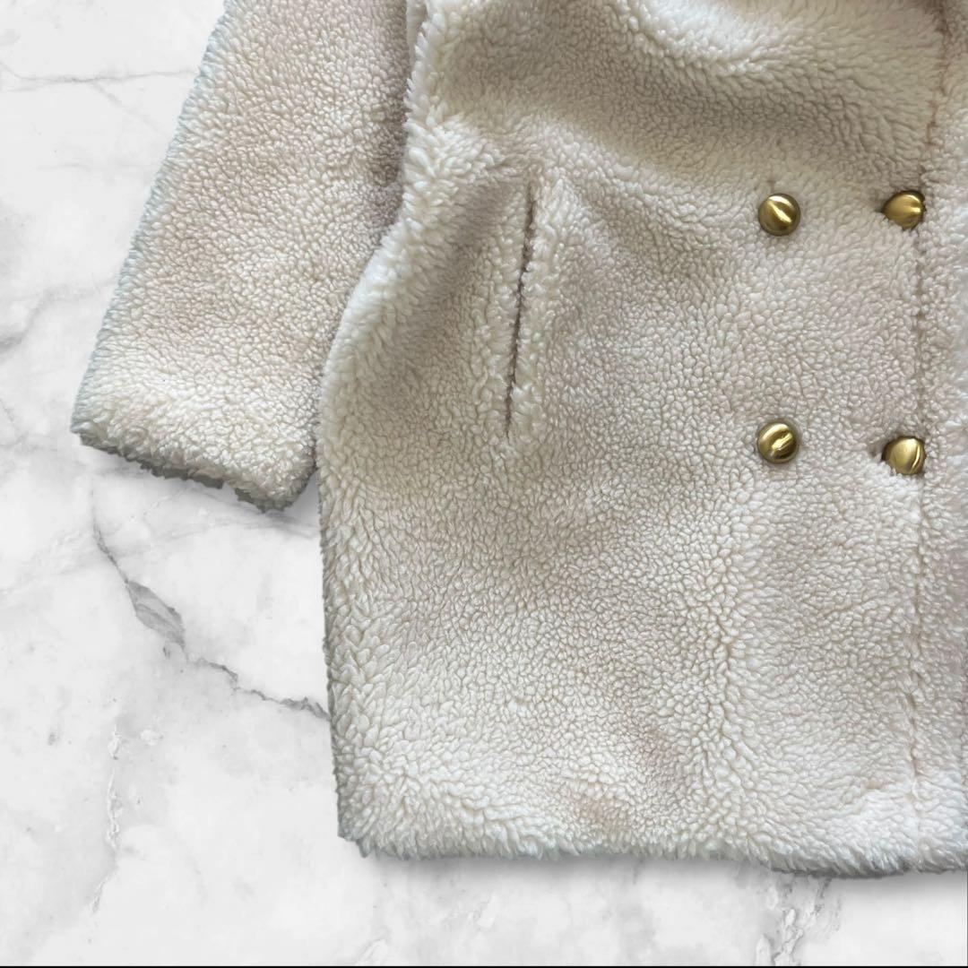 極美品】アルアバイル ウールMIXボア ピーコート テディコート 2