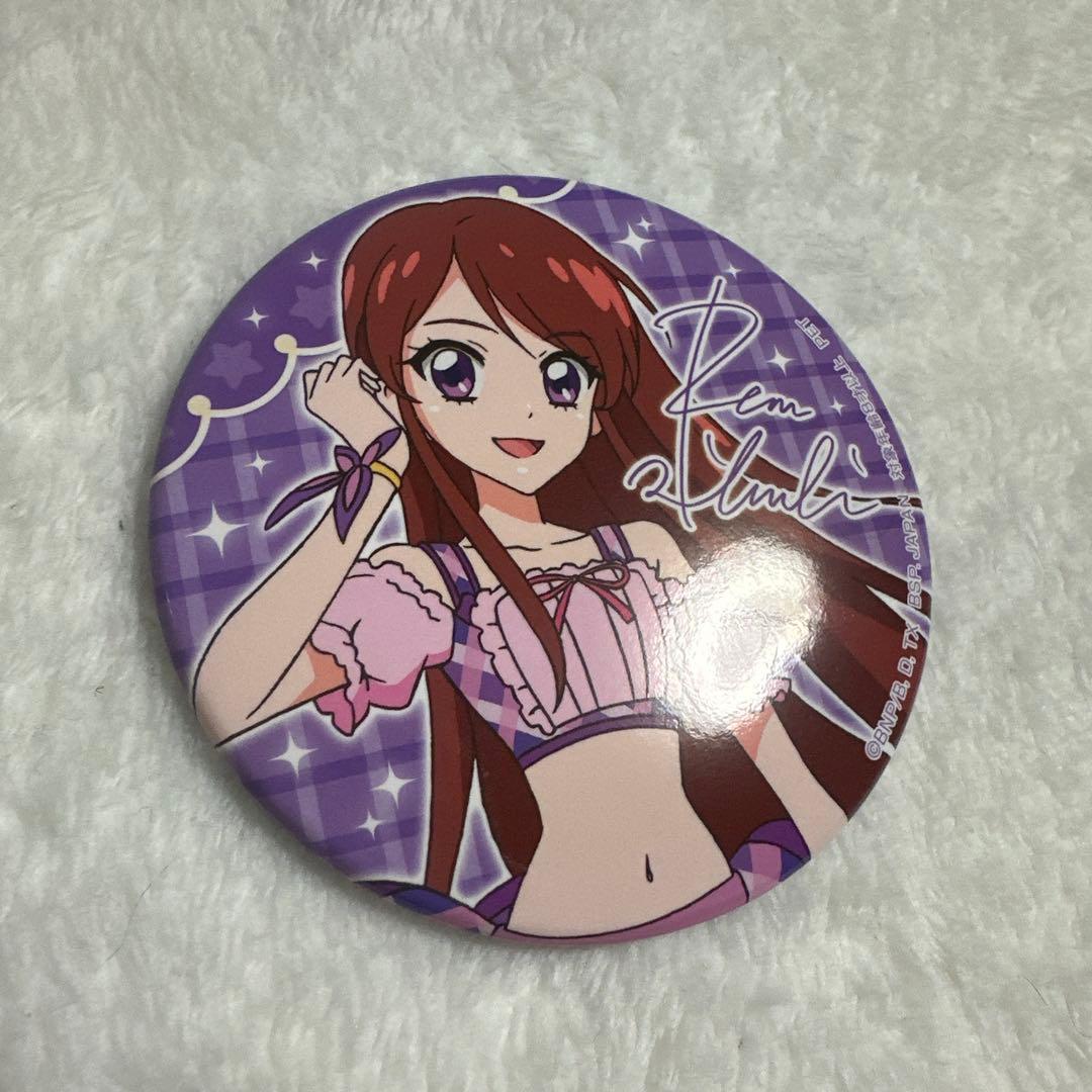 アイカツ 紫吹蘭 ナムコ セガ SEGA プライズ缶バッジ - メルカリ