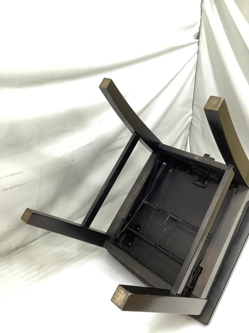 78537※YAMAHA背もたれ付きピアノ椅子（黒）