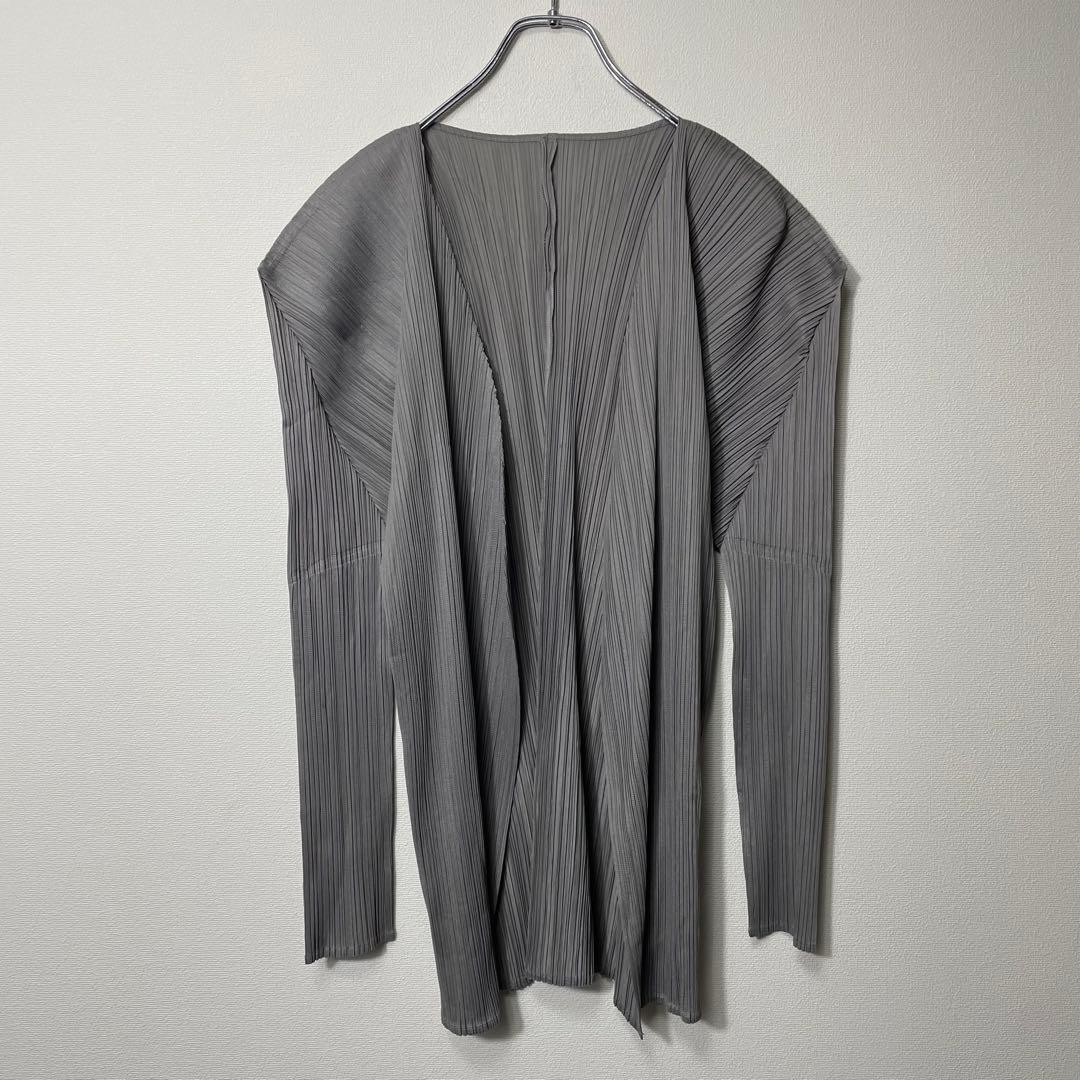 プリーツプリーズ イッセイミヤケ 長袖カーディガン ブラウス 羽織