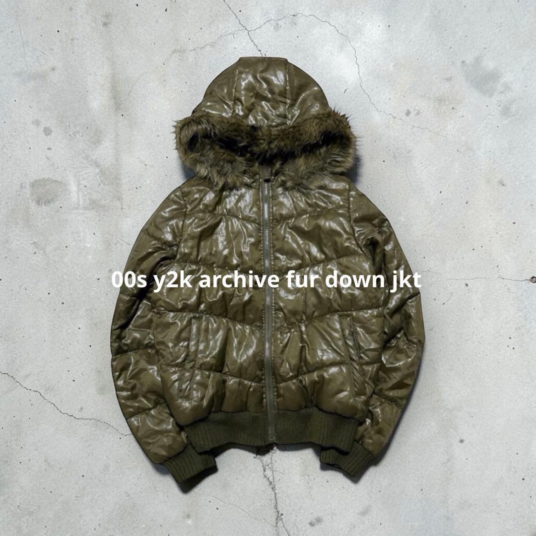 激シブ! 00s y2k 3way ファー パフジャケット 短丈 平成 - メルカリ
