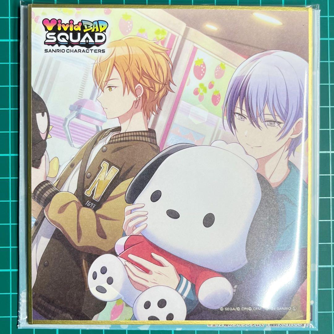 プロセカ 青柳冬弥 サンリオコラボ ポチャッコ ミニ色紙 2点セット