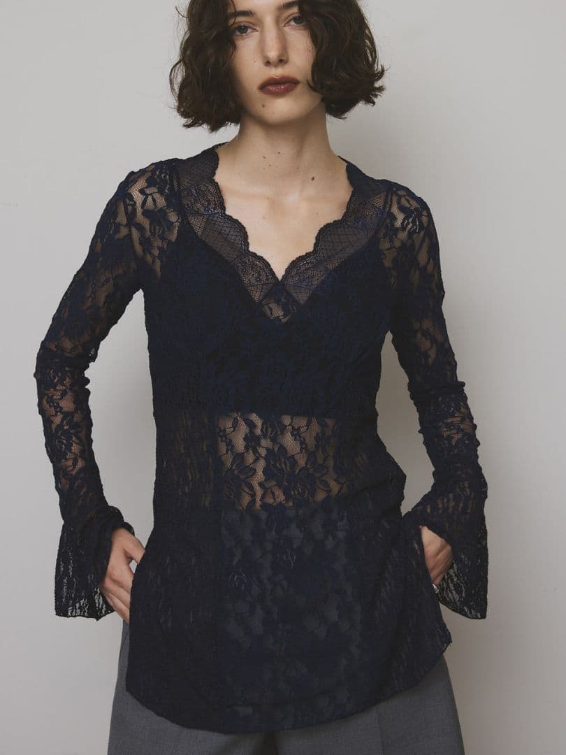 COMBINATION LACE TOP　AMERI vintage COMBINATION LACE TOP