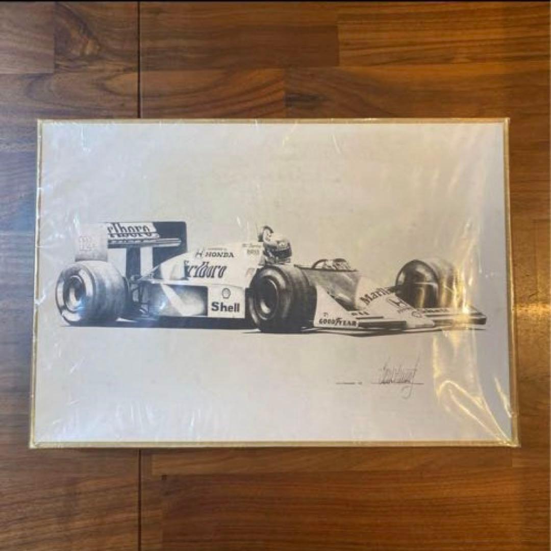 アイルトン・セナ マクラーレン・ホンダ MP4/4 リトグラフ
