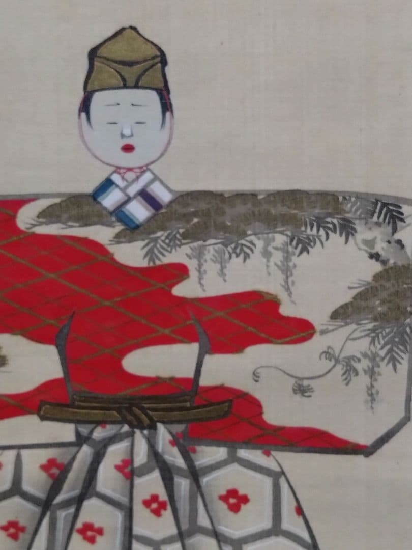 原在謙 立雛図 掛軸 有職故実 古美術骨董古道具 雛祭 室礼 - メルカリ