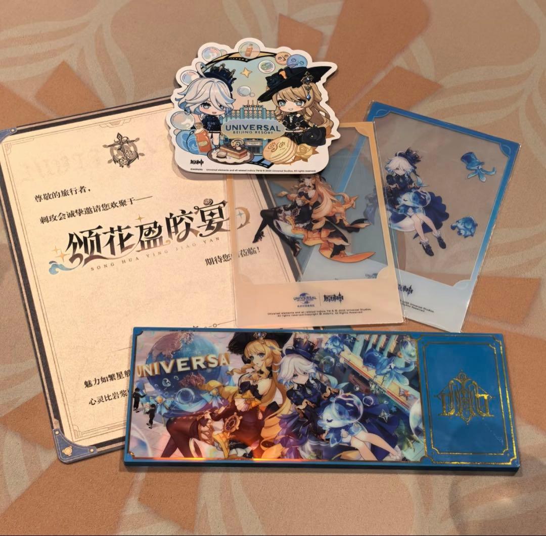 k*K様 北京ユニバ原神コラボ レストラン限定グッズセット フリーナ