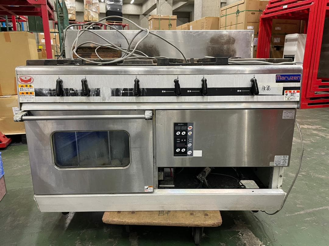 マルゼン 5口ガスレンジ MGRX-126E 楽天市場】【新品・安心2年保証】ガスレンジ パワークックシリーズ 幅