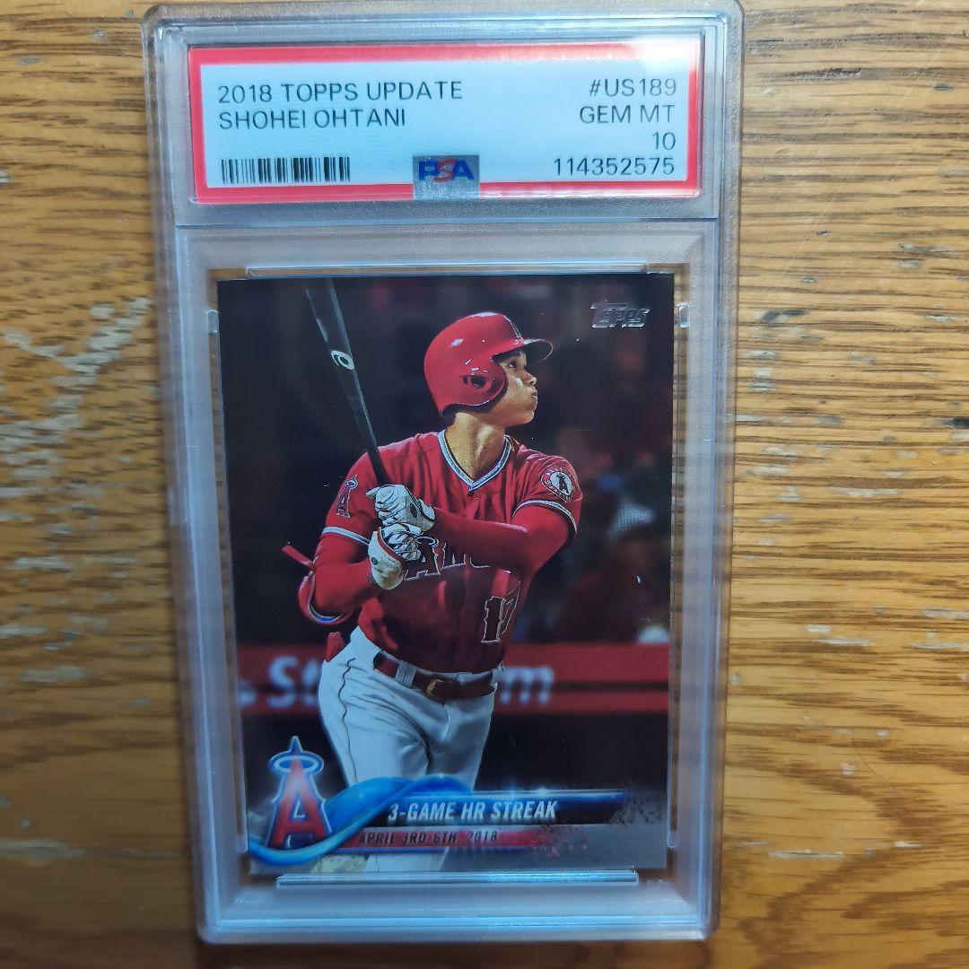 2018 大谷翔平 topps update US189 psa10 - メルカリ