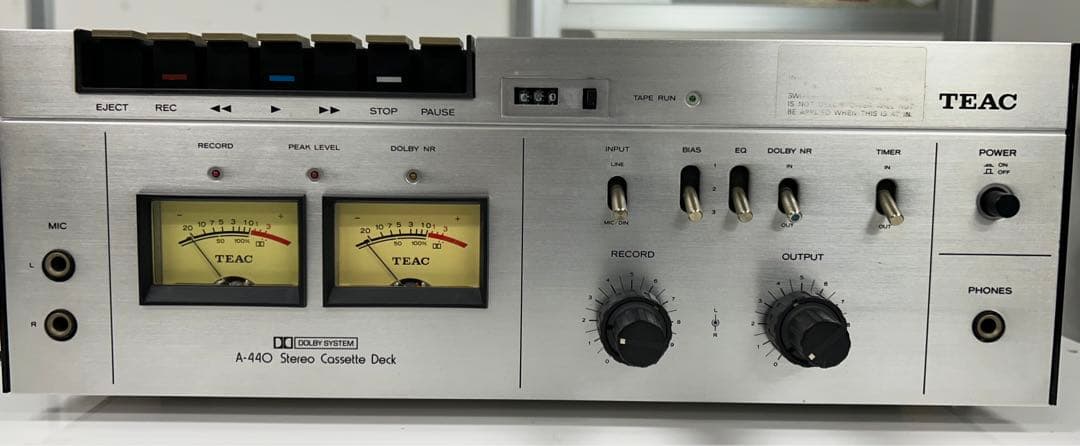 TEAC A-440】ステレオカセットデッキ】45年前 M109184892 - 録音用