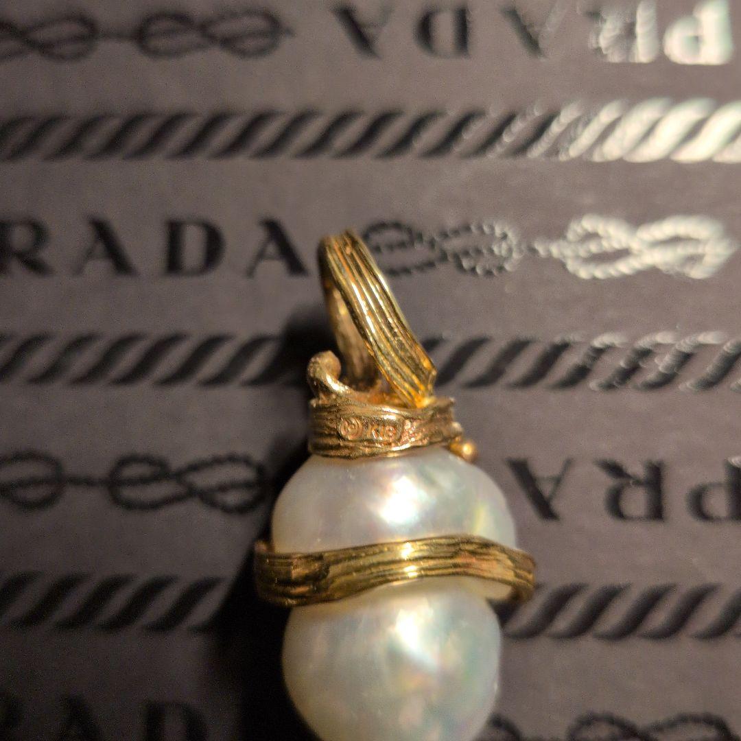 d*a様 南洋真珠 ゴールド巻きペンダント 特注 Priceless - メルカリ