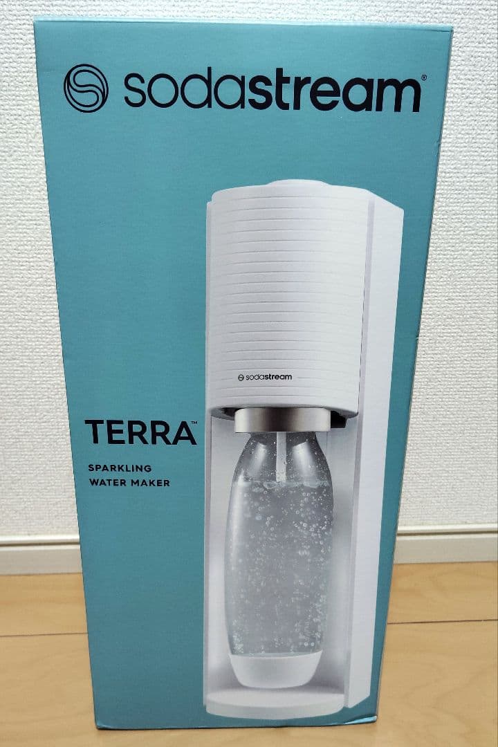 6/1限定値下中　SodaStream TERRA SSM1100 新品未使用 テラ スターターキット ソーダストリーム ミスティーブルー SSM1114