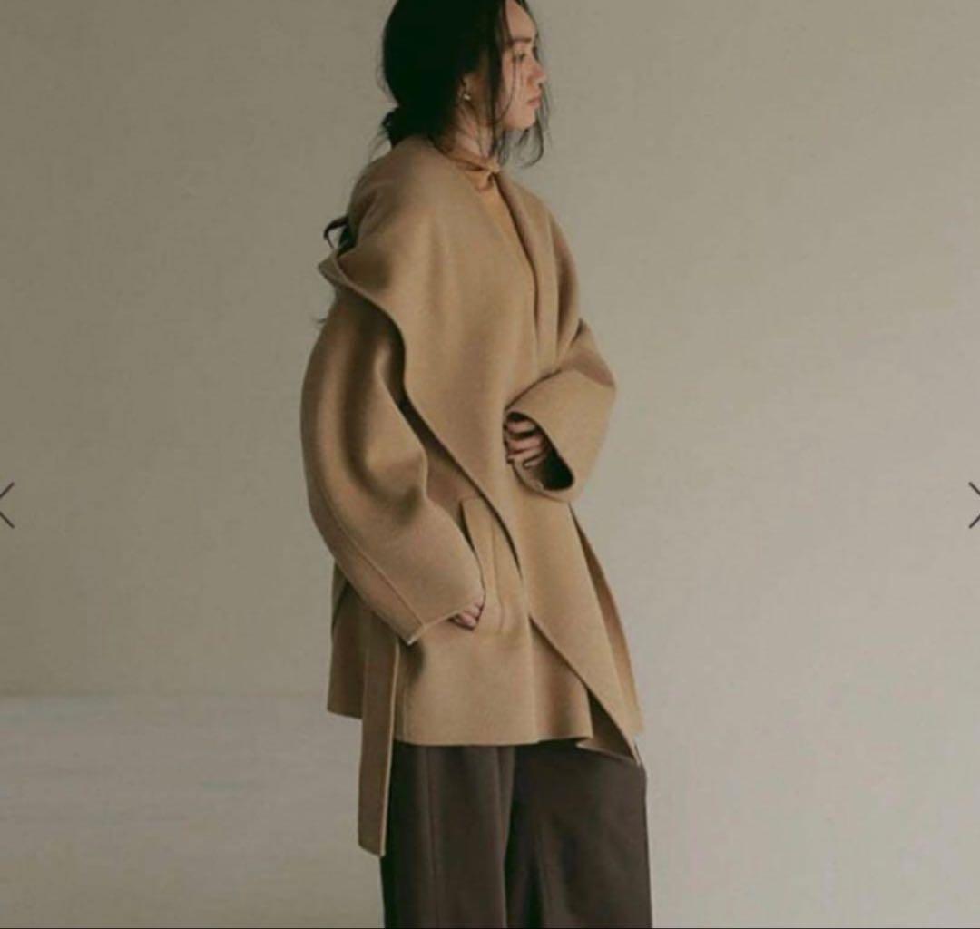 ETRE TOKYOフーディーリバーコート M ETRE TOKYO ウールフーディーリバーコート - メルカリ