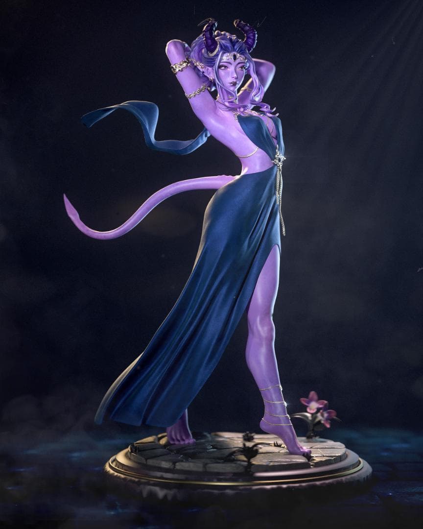 1/6　未塗装 未組立　フィギュア　ガレージキット　Tiefling Lady