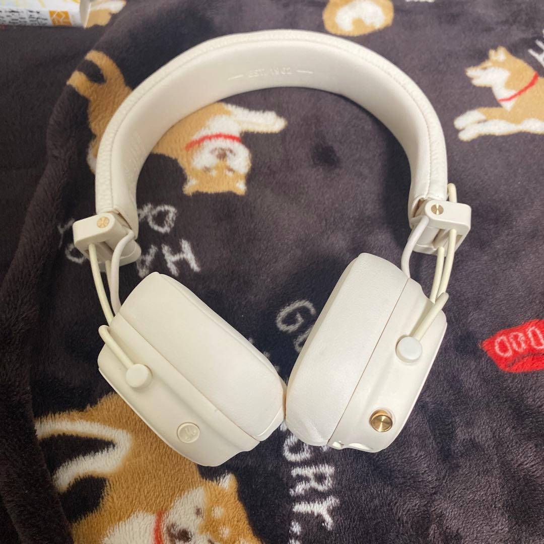 【最終お値下げ】Marshall ワイヤレスヘッドホン ホワイト MARSHALL ( マーシャル ) Major III Bluetooth ホワイト ワイヤレス