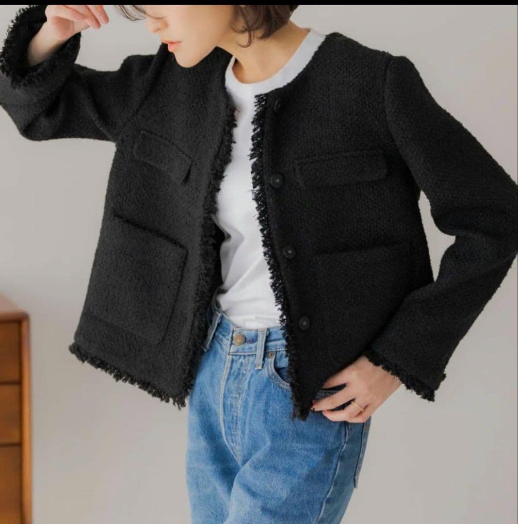 regleam ツイードジャケット　mサイズ フリンジツイードジャケット｜FRINGE TWEED JACKETの通販｜regleam