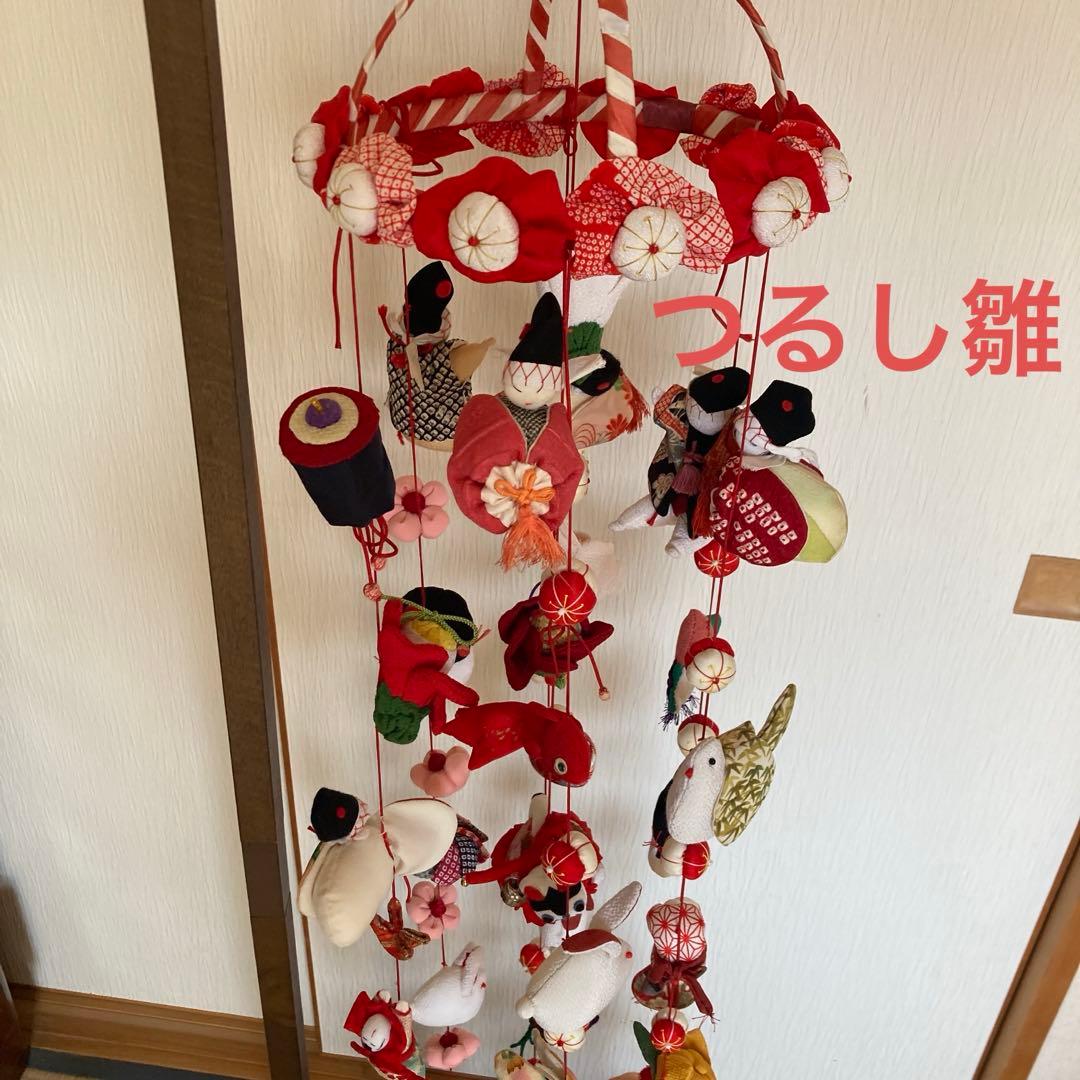 ハンドメイド⭐︎吊るし飾り⭐︎つるしびな⭐︎正絹・ちりめん
