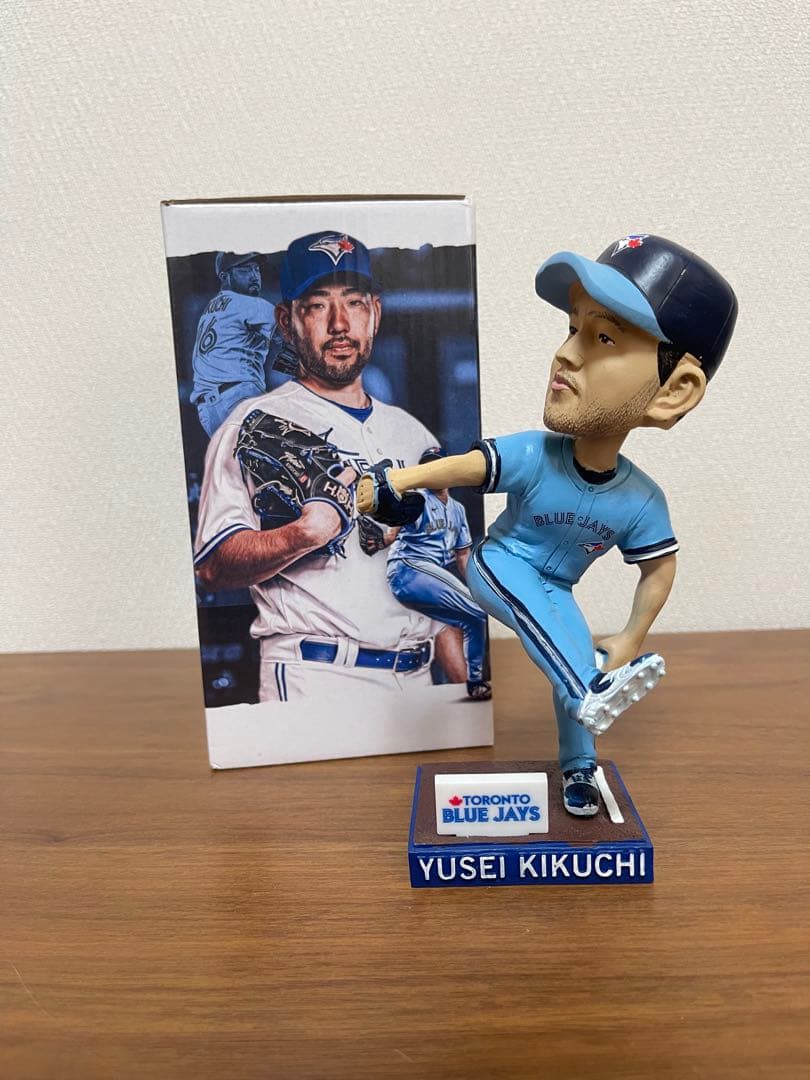 菊池雄星　トロント・ブルジェイズ時代　ボブルヘッド　大谷翔平 菊池雄星 ボブルヘッド 大谷翔平 非売品 球場配布品 首振り人形 バブ